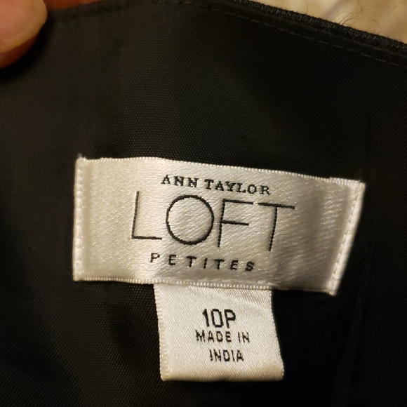 Ann Taylor LOFT MIDI Navy-blue Dress Size10P - Picture 9 of 15